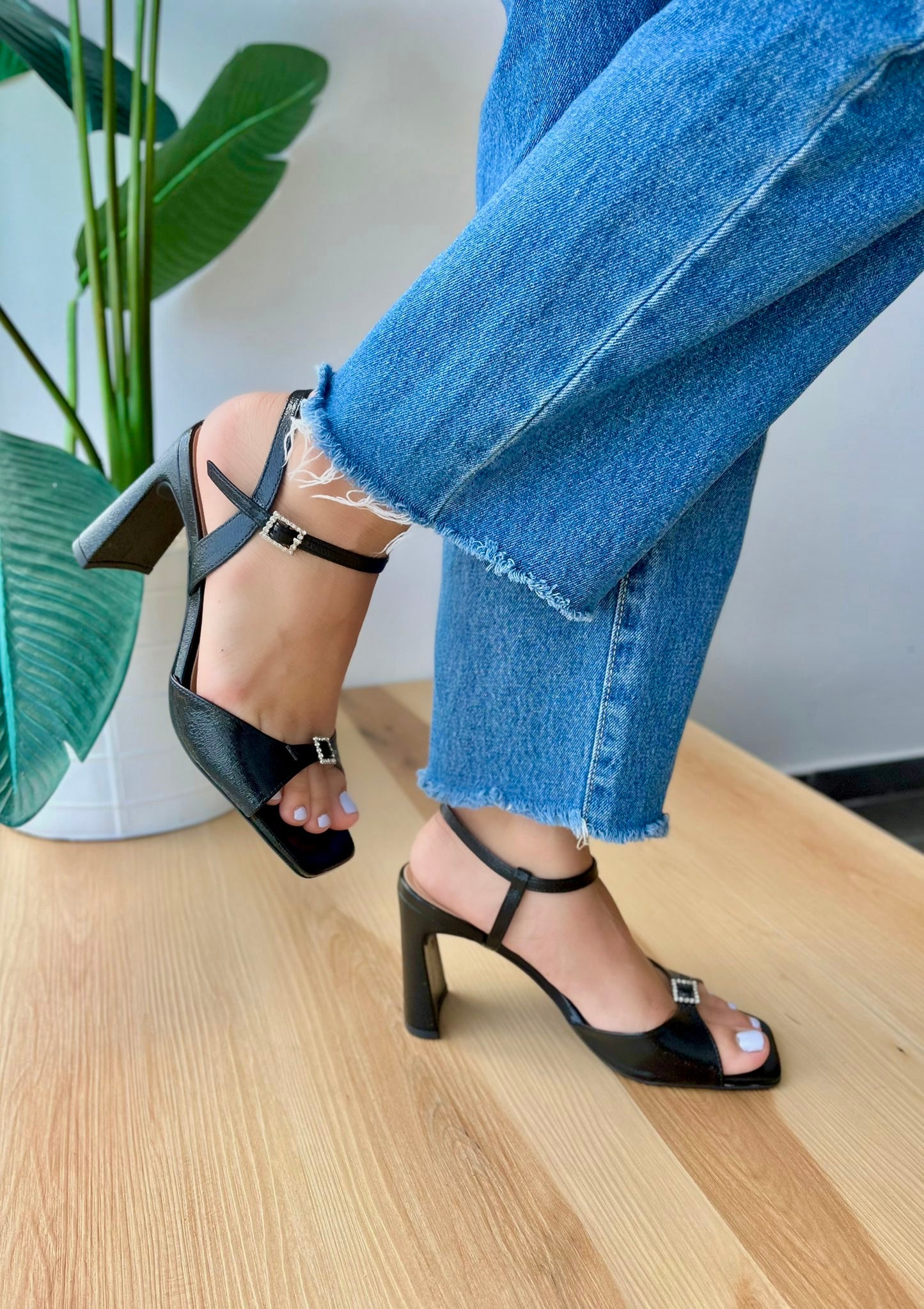 Lara black heel - Stela The Shoetique