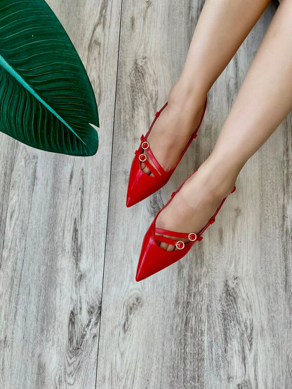 Alana red heel - Stela The Shoetique