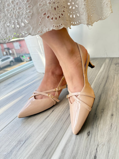 Galilea beige heel 6,8