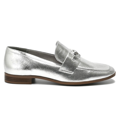 Brady silver loafer 075-012-01 - Stela The Shoetique