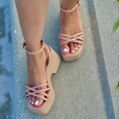 Kora beige boho heel - Stela The Shoetique