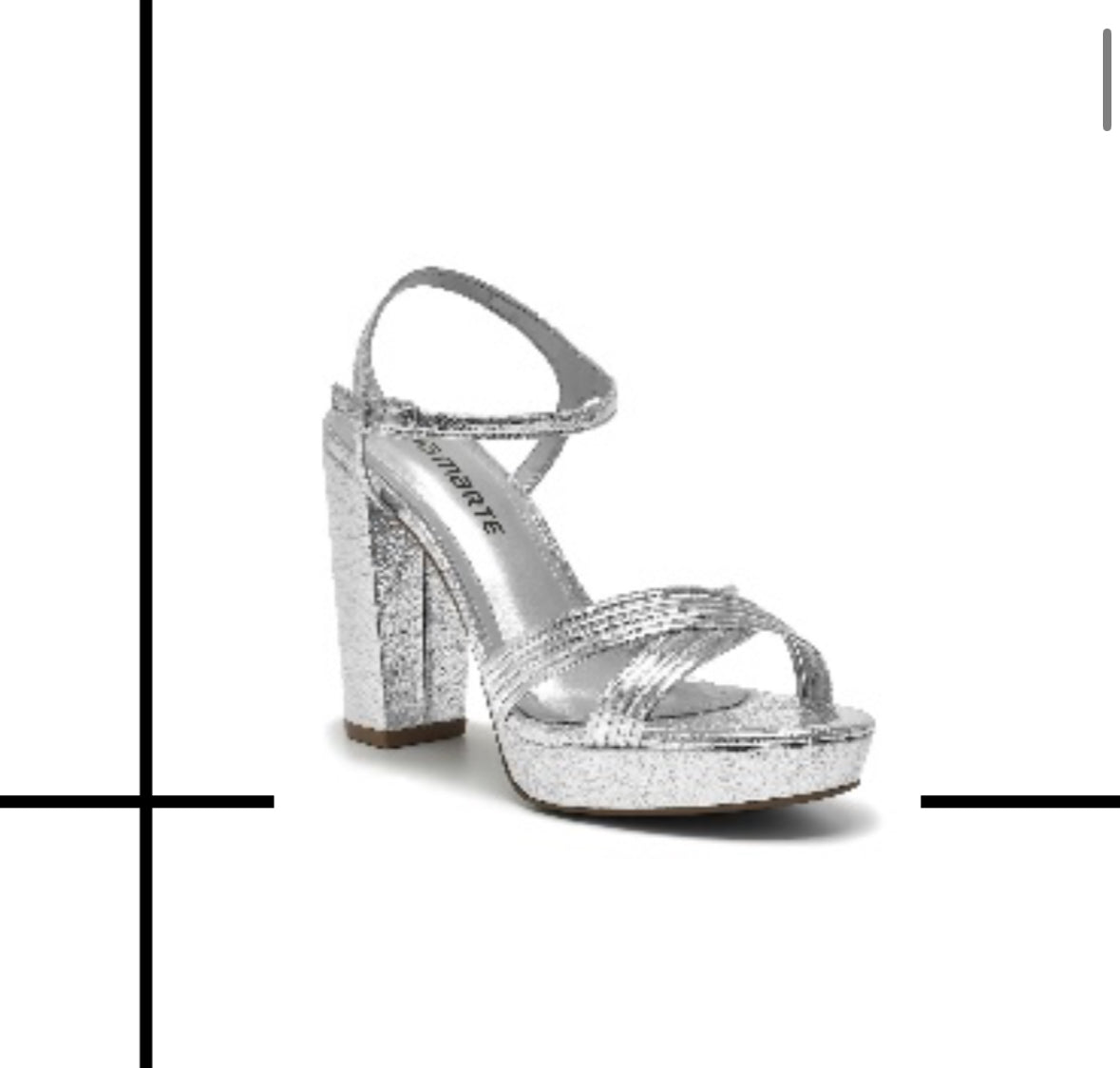 Yara silver heel
