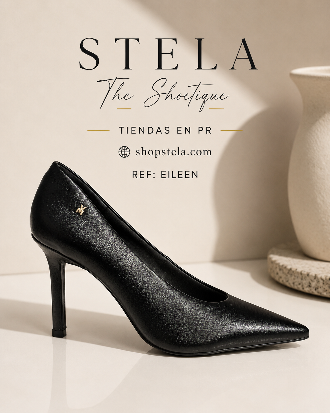 Eileen black heel