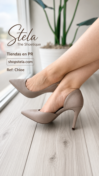Chloe toffee heel