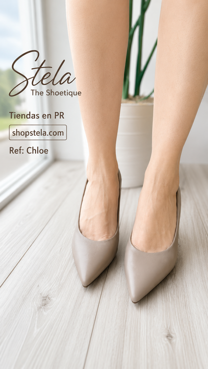 Chloe toffee heel