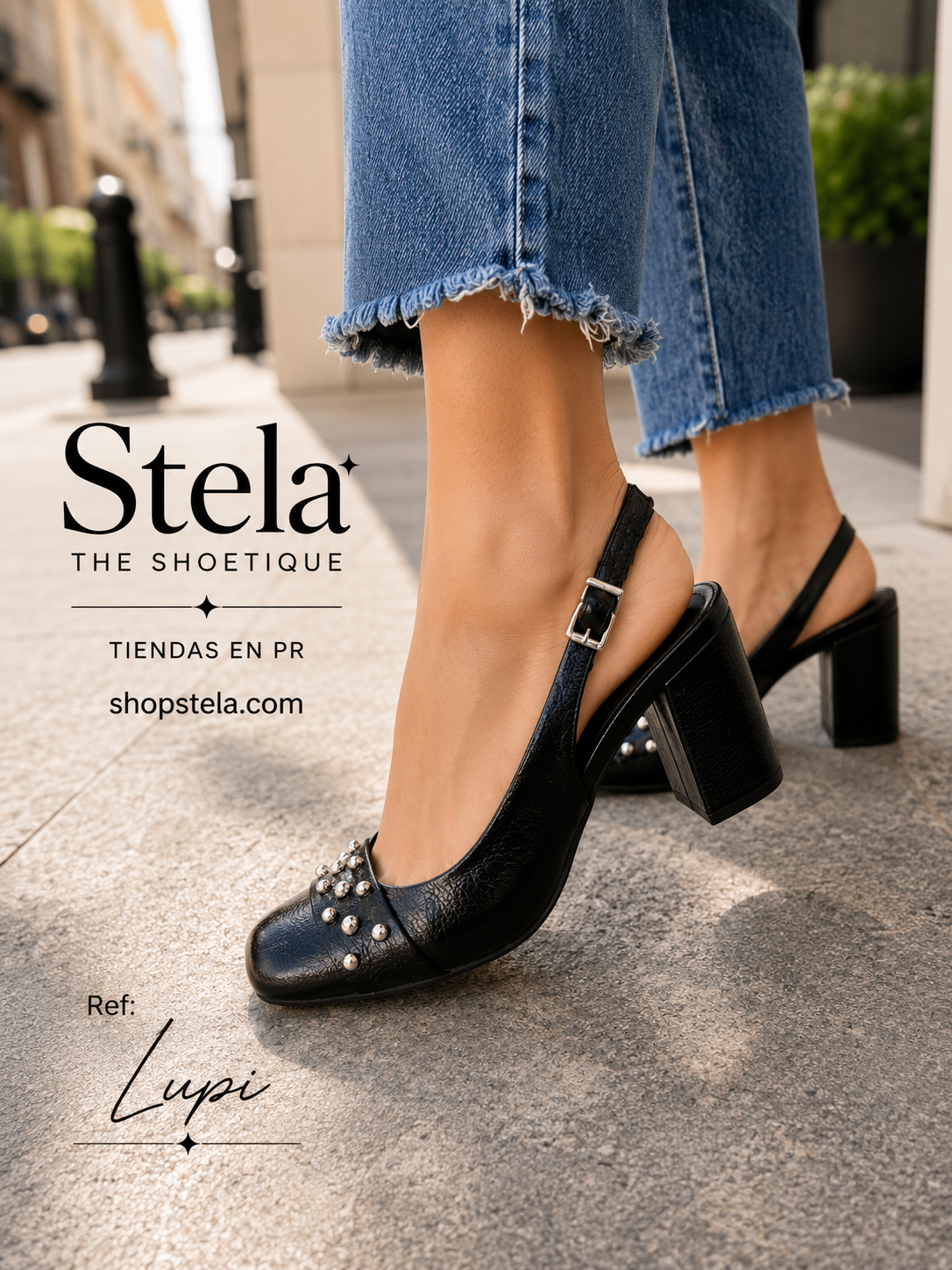 Lupi black heel