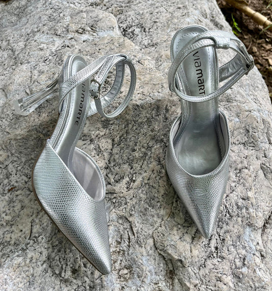 Silver Pointed Heel 13501-03