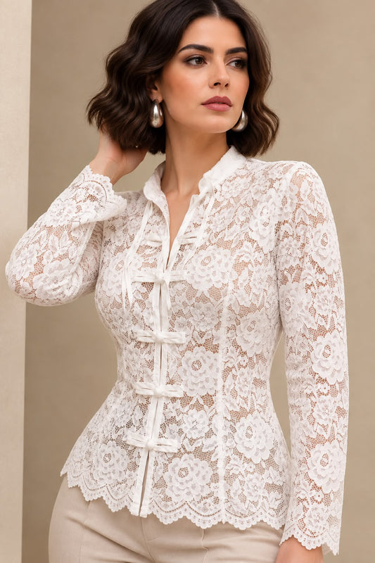 White lace top