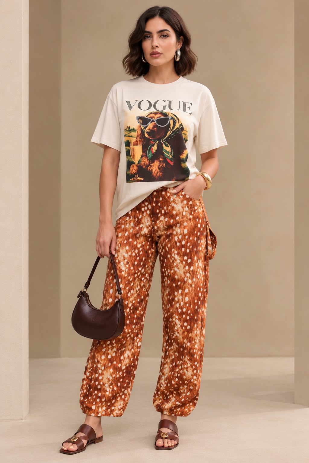 Vogue Pup white shirt