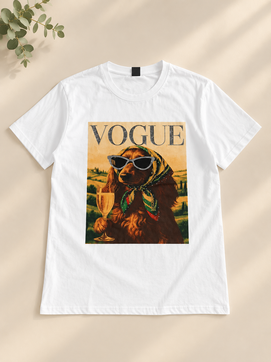 Vogue Pup white shirt