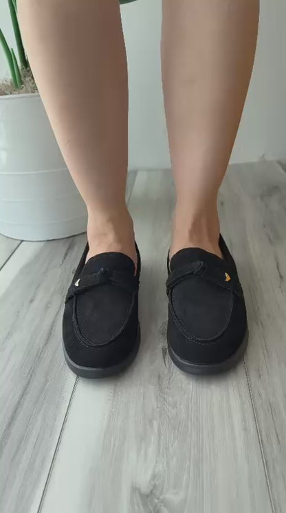 Freya black topsider