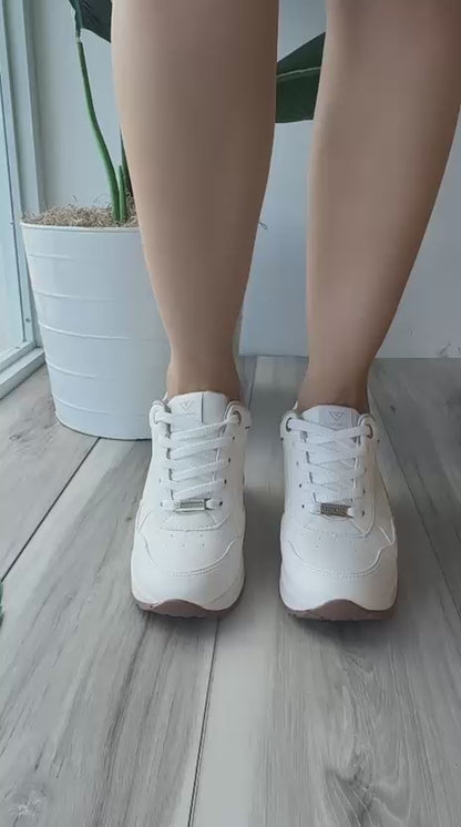 Jaime off white heeled sneaker