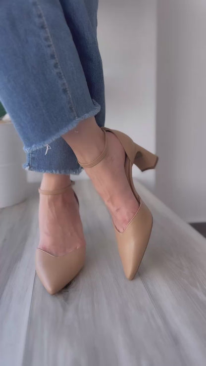 Fela beige heel