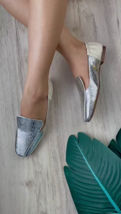 Dani silver loafer