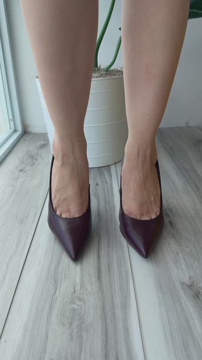 Florence dark wine heel