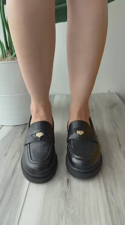 Alana black loafer
