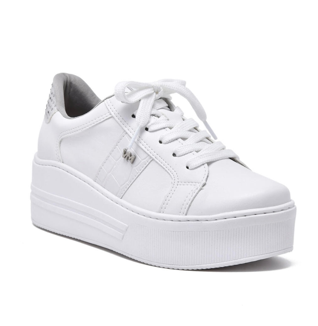 White Platform Sneaker 8004-01