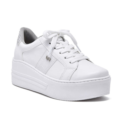 Yessy White grey Sneaker - Stela The Shoetique