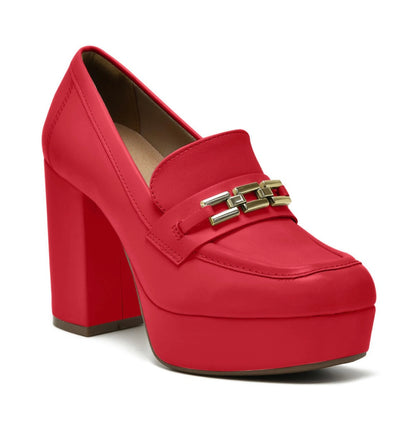 Venus red Loafer - Stela The Shoetique