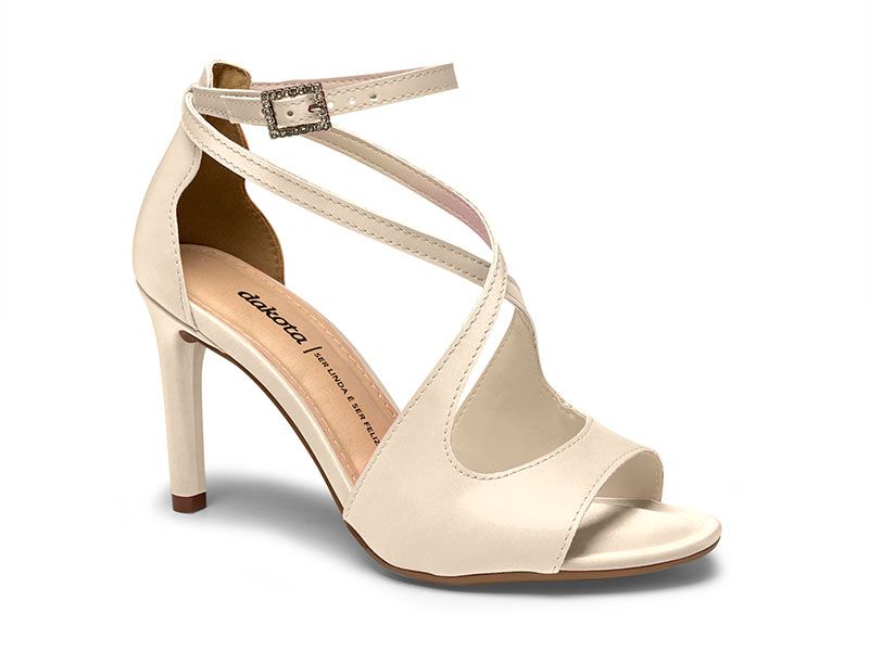 Crossed Strap Diana Heel