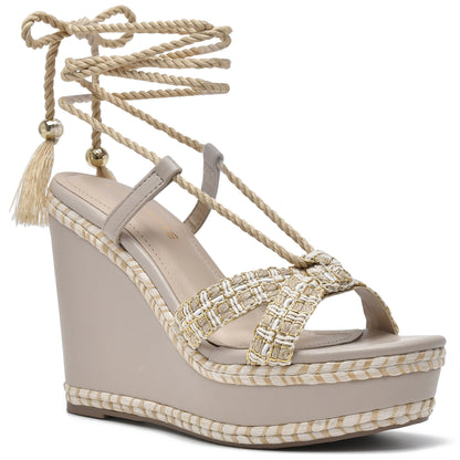 Beige Wedge- 11 - Stela The Shoetique