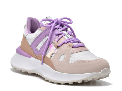 Salome Lilac Holographic Sneaker - Stela The Shoetique