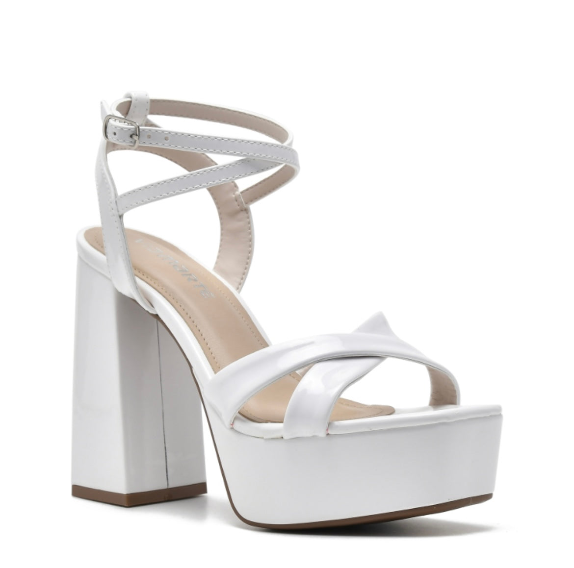 Patty white heel - Stela The Shoetique